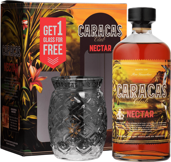 Ron Caracas Nectar + glass