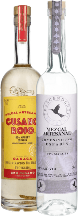 Bundle Gusano Rojo with worm + Trascendente Mezcal Artesanal Joven Espadín