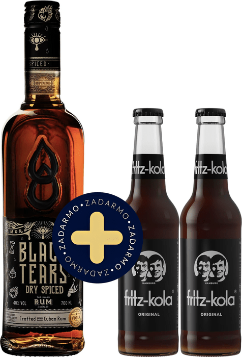 Set Black Tears Dry Spiced Rum + 2x fritz-kola zadarmo