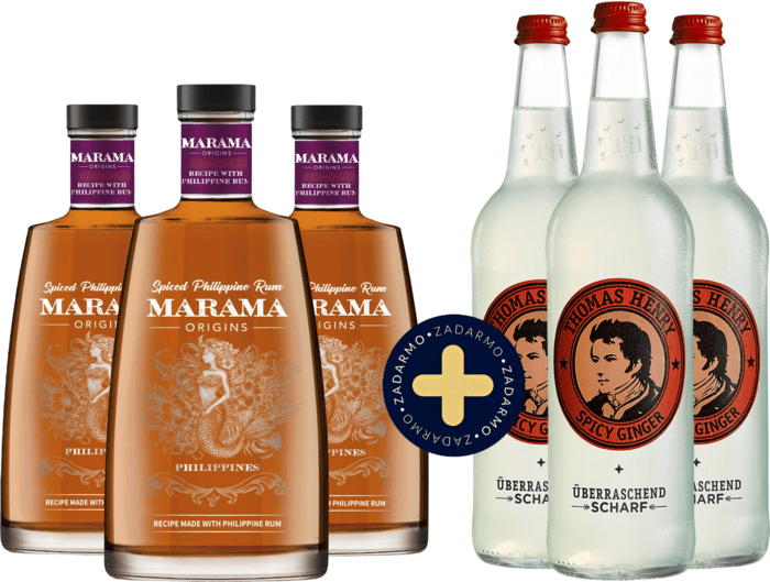 Set 3x Marama Origins Philippines + 3x Thomas Henry Ginger Beer 0,75l zdarma