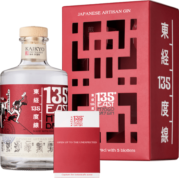 135° East Hyogo Dry Gin + set of cards