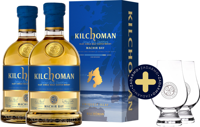 Bundle 2 x Kilchoman Machir Bay + 2 glasses free