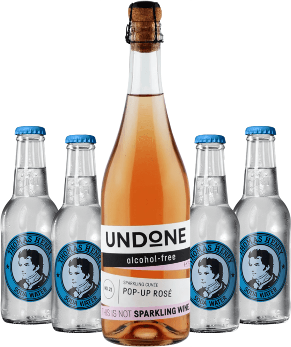 Set Undone No.21 Pop - Up Rose + 4x Thomas Henry Soda