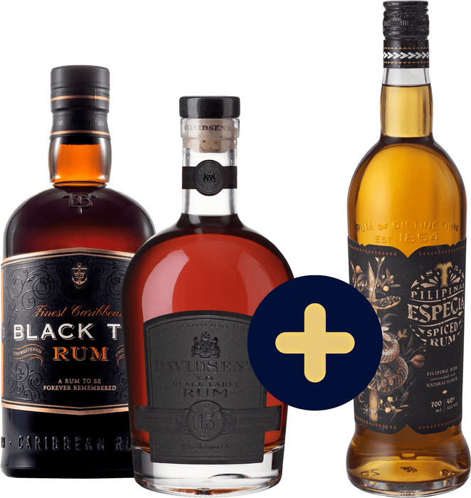 Bundle Black Tot + Davidsen&#039;s XO Black + Tanduay Spiced free