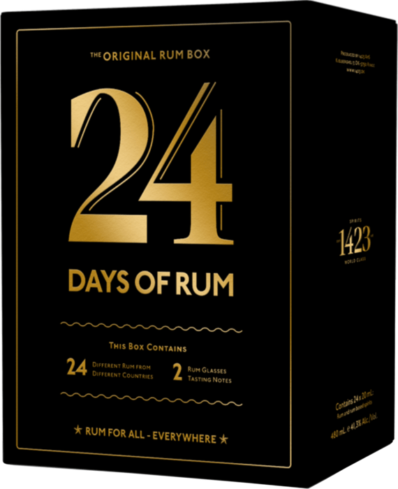 24 Days of Rum - Rumový kalendár 2024 + 2 poháre