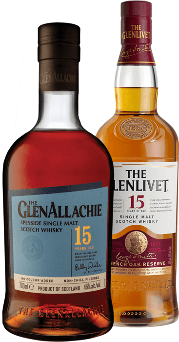 Bundle The GlenAllachie 15 Year Old + The Glenlivet 15 Year Old