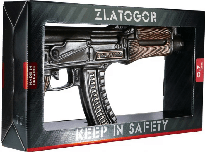 Zlatogor AK-47 Vodka - damaged box