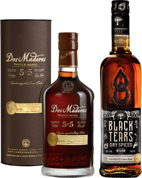 Bundle Dos Maderas PX 5+5 + Black Tears Dry Spiced Rum