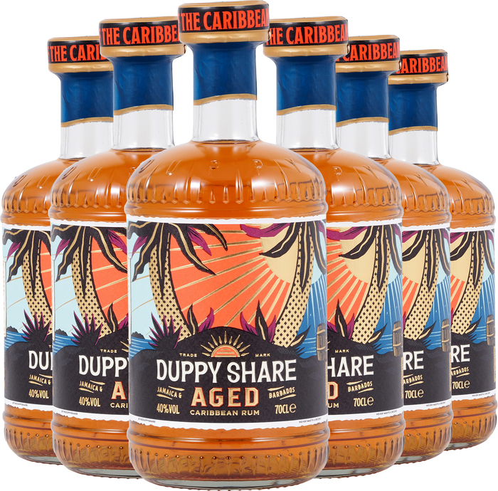 Set 6x The Duppy Share Aged Caribbean Rum