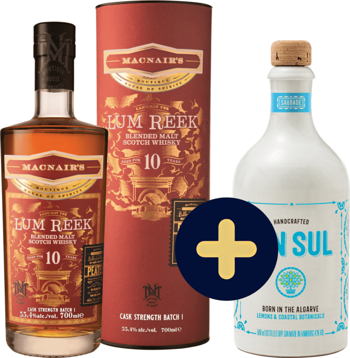 Set MacNair&#039;s Lum Reek 10 ročná + Gin Sul zadarmo