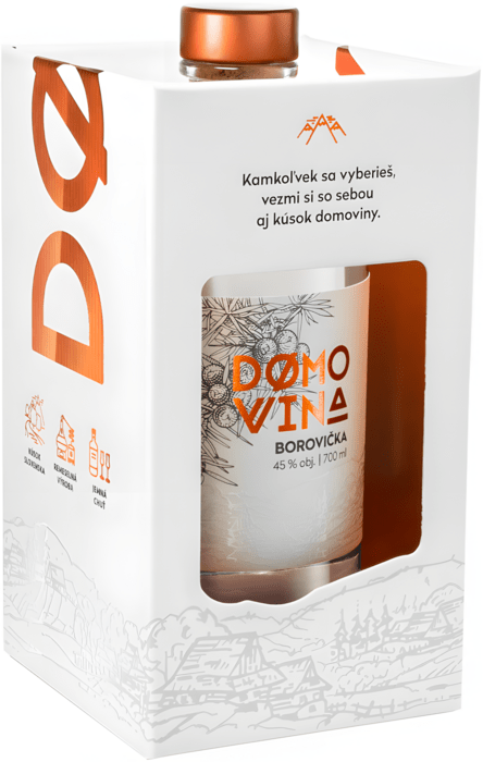 Domovina Borovička v krabičce