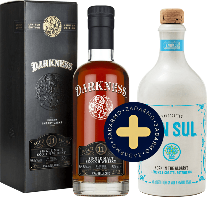 Bundle Darkness Craigellachie 11 Year Old + Gin Sul free