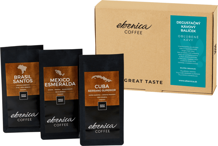Ebenica Oblíbené Kávy Balíček 3 x 70 g