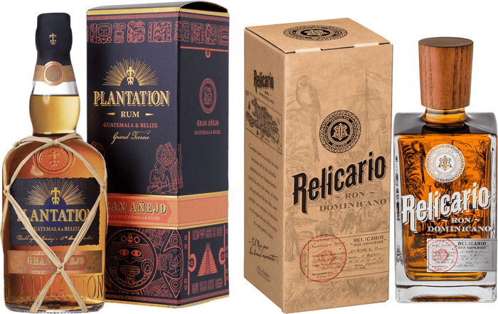 Bundle Relicario Ron Dominicano Superior + Plantation Guatemala &amp; Belize Gran Añejo Rum