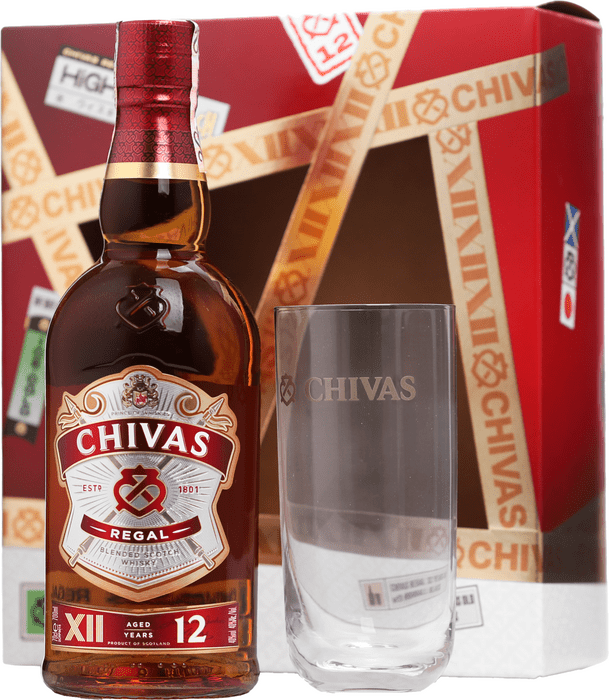 Chivas Regal 12 ročná + pohár