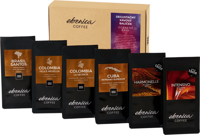 Ebenica Oceněné Kávy Balíček 6 x70g