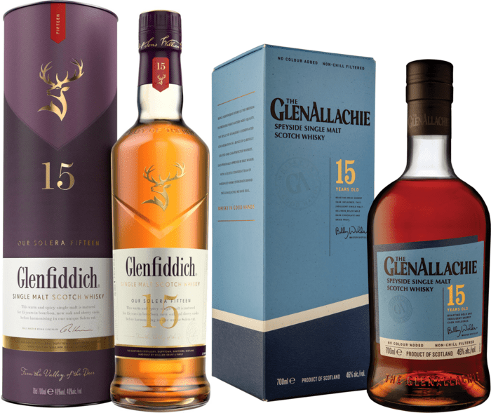 Bundle The GlenAllachie 15 Year Old + Glenfiddich 15 Year Old