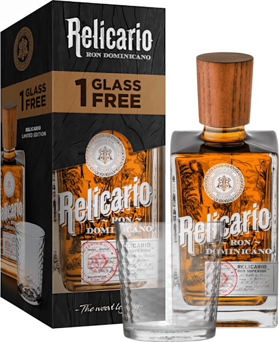 Relicario Ron Dominicano Superior + glass