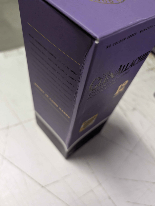 The GlenAllachie 12 year old - damaged packaging