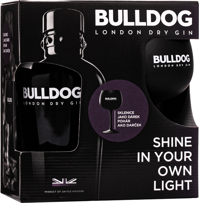 Bulldog Gin + pohár