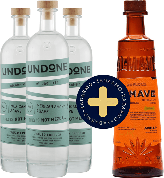 Set 3x Undone No.6 Not Mezcal + Almave Ambar free