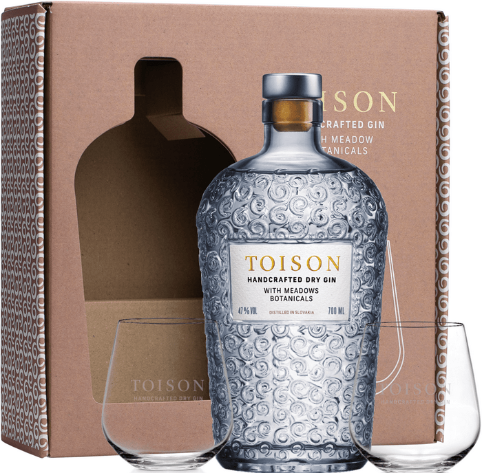 Toison Gin + 2 glasses