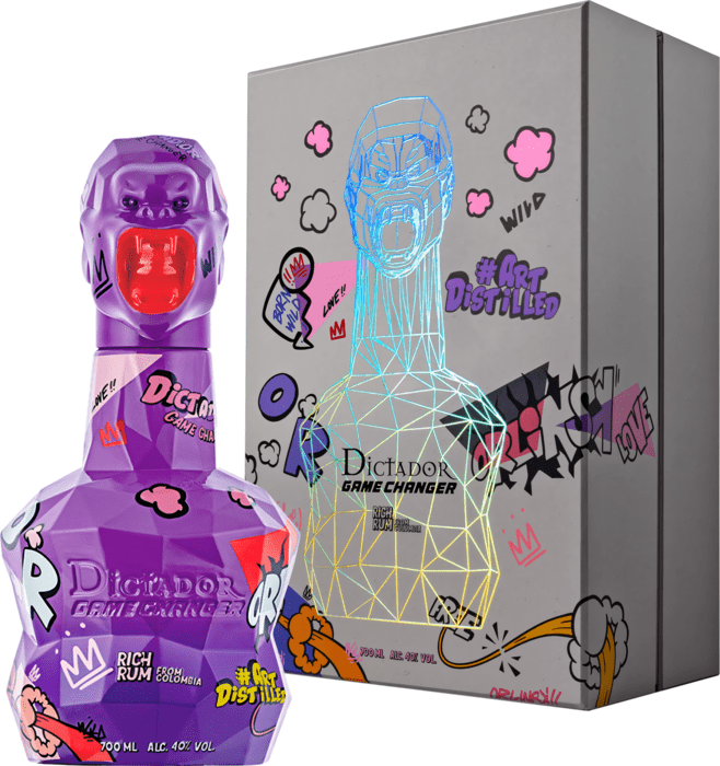 Dictador Game Changer Violet Bottle in a gift cassette