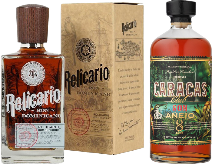 Bundle Ron Caracas 8 Year Old + Relicario Ron Dominicano Superior