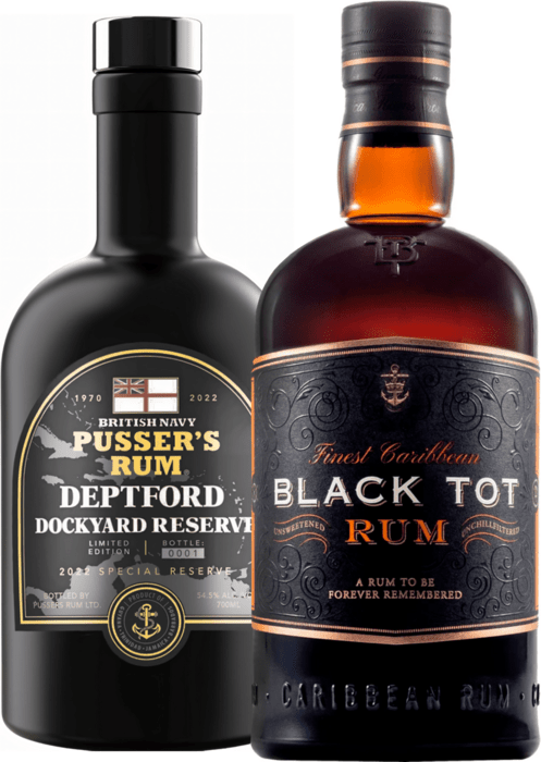 Bundle Black Tot + Pusser&#039;s Rum Deptford Dockyard Reserve