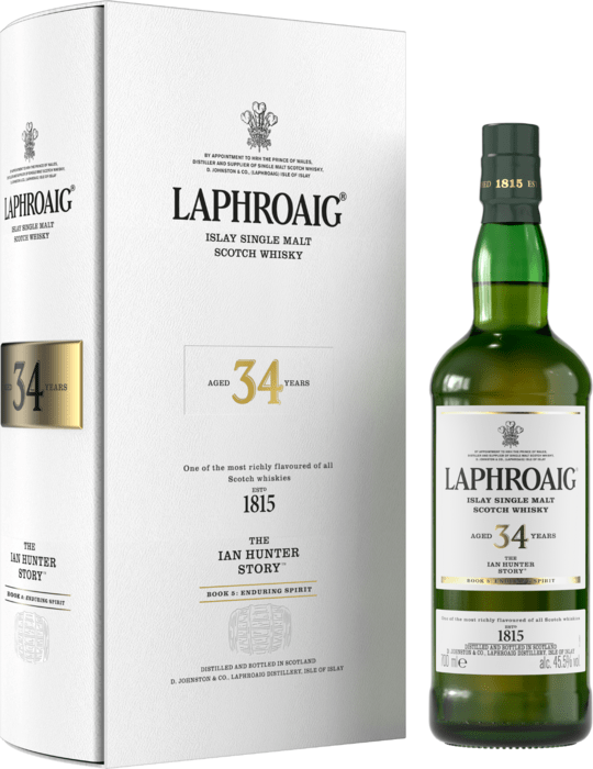 Laphroaig 34 Year Old The Ian Hunter Story Book 5 Edition