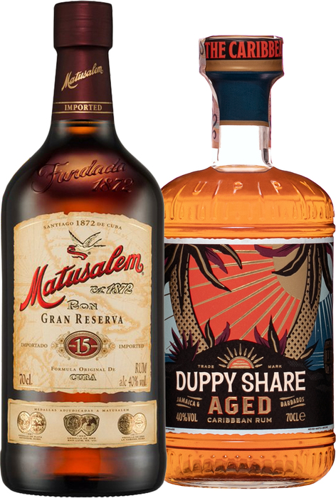Bundle The Duppy Share Aged Caribbean Rum + Matusalem Gran Reserva 15