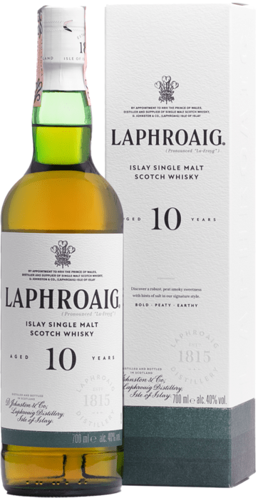 Laphroaig 10 years old - damaged box