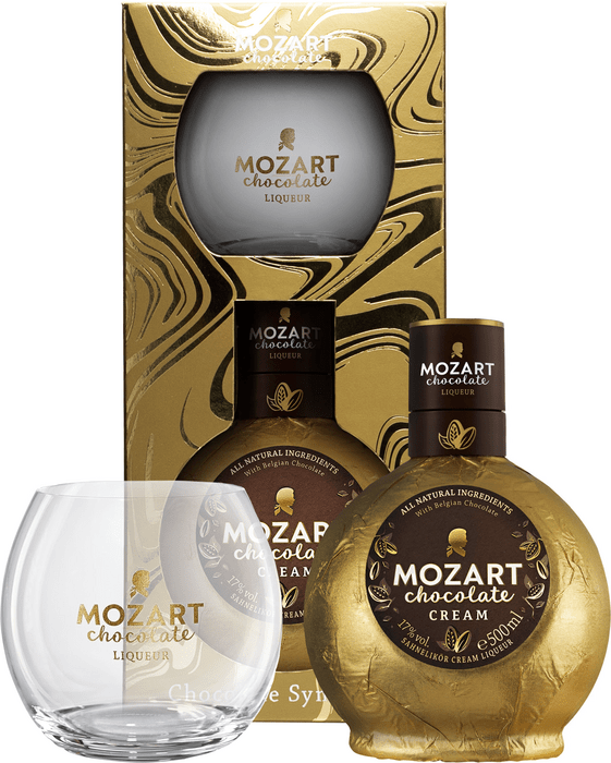 Mozart Chocolate Symphony Chocolate Cream 0,5l + 1 glass