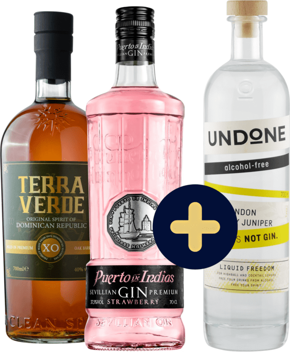 Set Terra Verde XO + Puerto de Indias Strawberry + Undone No.2 Not Gin zdarma