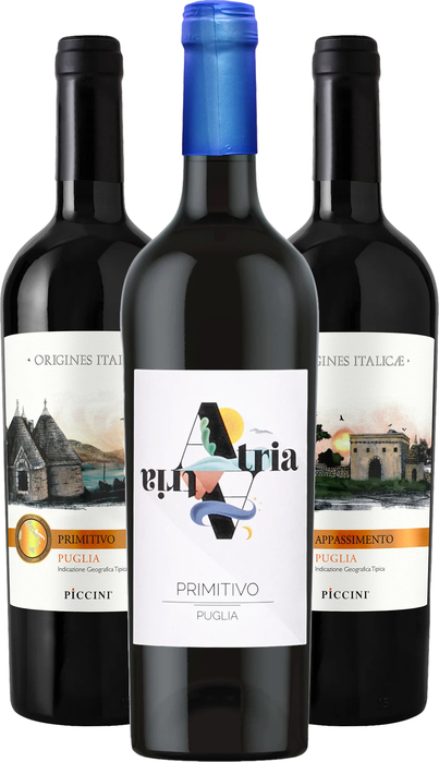 Set vín Puglia
