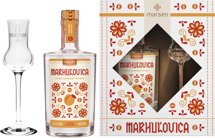 Marsen Marhuľovica + sklenice