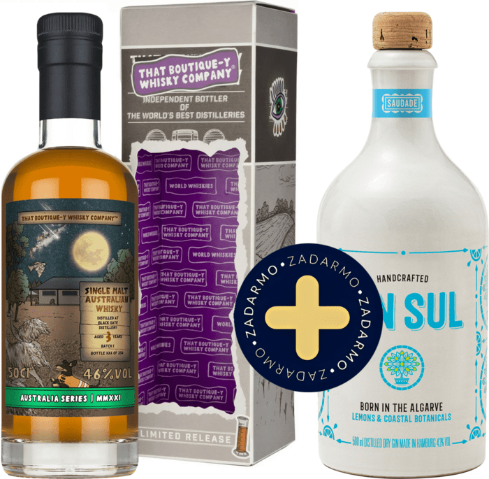 Set That Boutique-y Whisky Company Black Gate 3 ročná + Gin Sul zadarmo