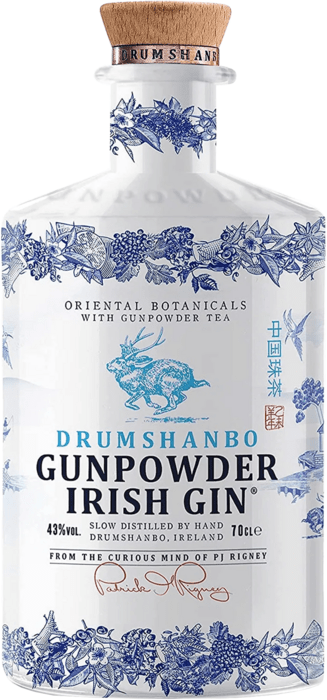 Drumshanbo Gunpowder Irish Gin keramická fľaša