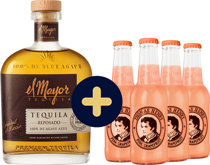 Bundle El Mayor Reposado + 4x Thomas Henry Grapefruit