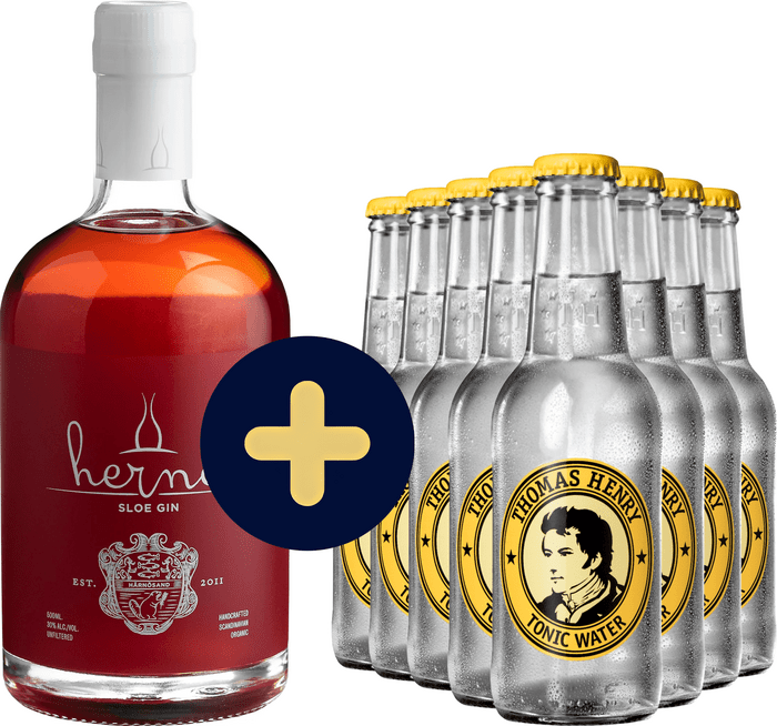 Bundle Hernö Sloe Gin + 8x Thomas Henry Tonic free