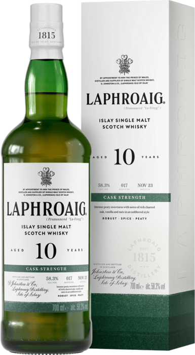 Laphroaig 10 letá Cask Strength Batch 017