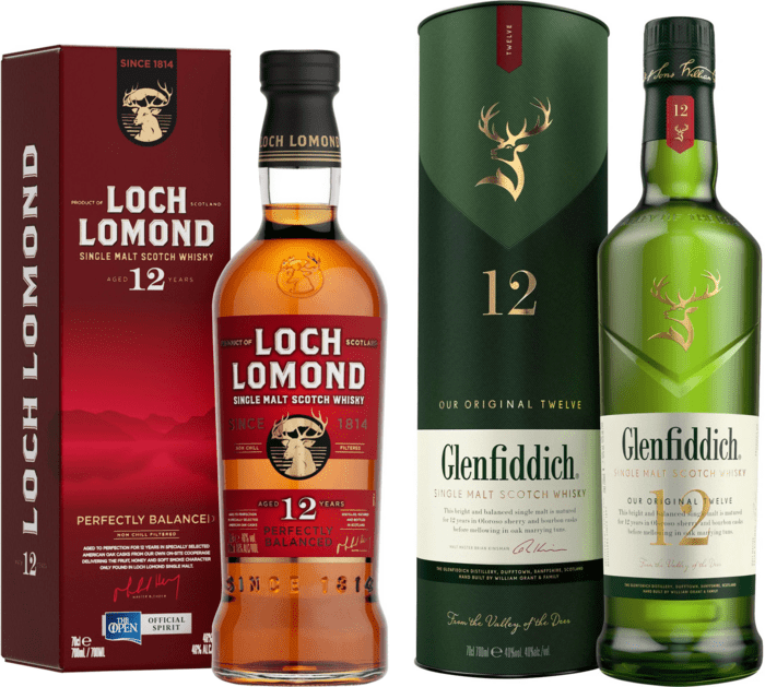 Bundle Loch Lomond 12 Year Old + Glenfiddich 12 Year Old