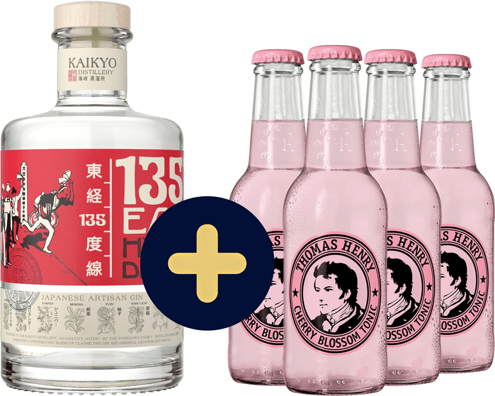 Set 135° East Hyogo Dry Gin + 4x Thomas Henry Cherry Blossom zadarmo