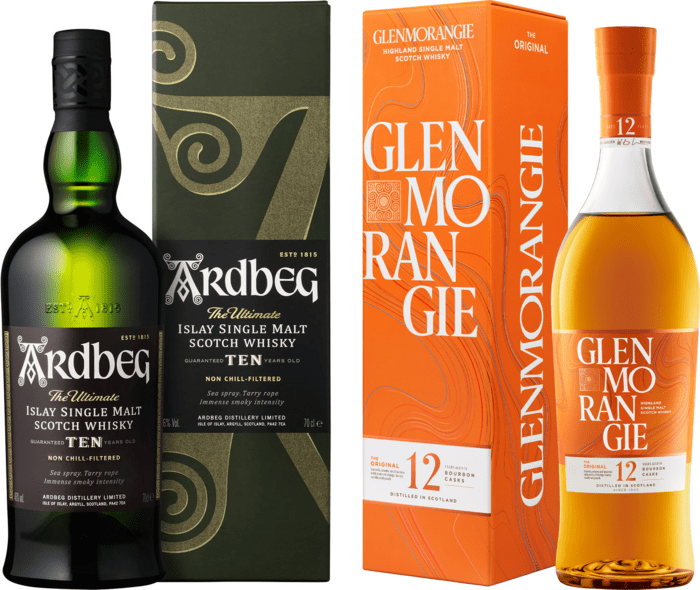 Bundle Glenmorangie The Original 12 Year old + Ardbeg 10 Year old