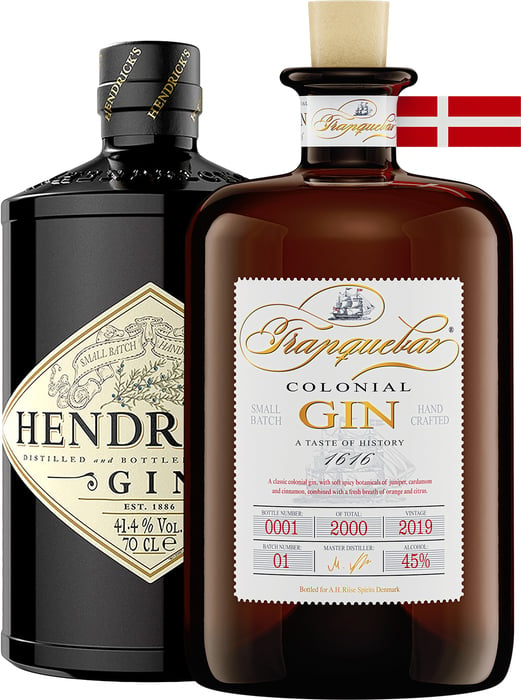 Bundle Hendrick&#039;s Gin + Tranquebar Colonial Gin