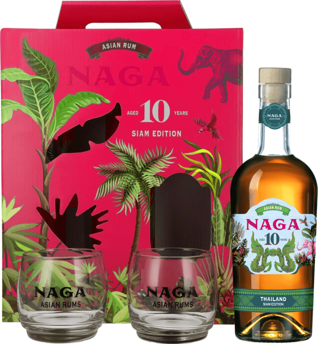 Naga Siam Edition 10 Year Old + 2 glasses