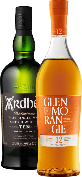 Set Glenmorangie The Original 12 let + Ardbeg 10 let