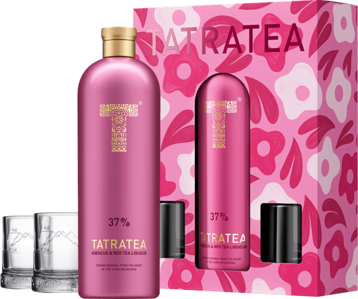 Tatratea Hibiscus &amp; Red + 2 sklenice