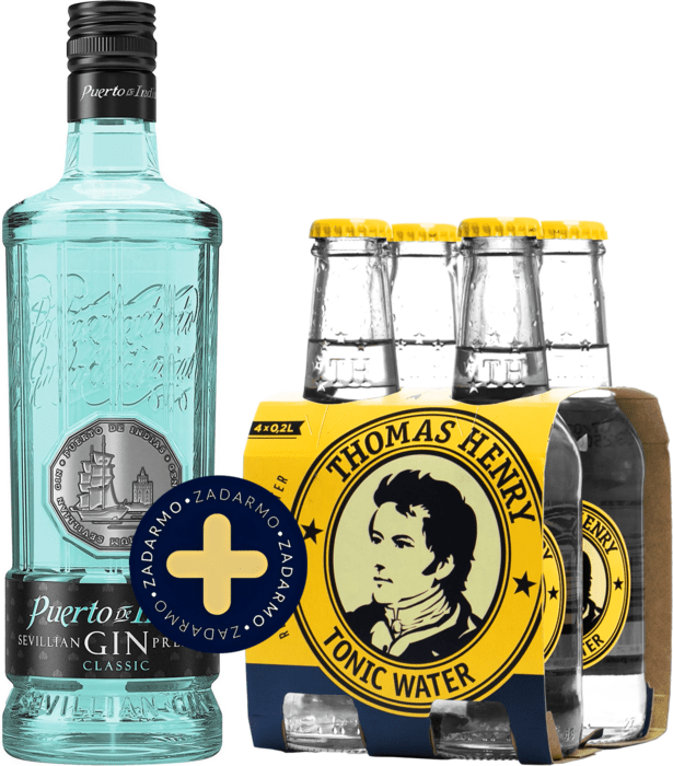 Set Puerto de Indias Classic + 4x Thomas Henry Tonic Water zdarma