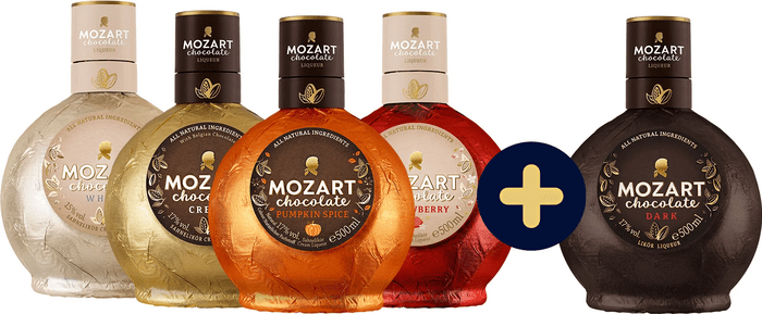 Set Mozart Chocolate Cream + White + Strawberry + Pumpkin + Dark zadarmo
